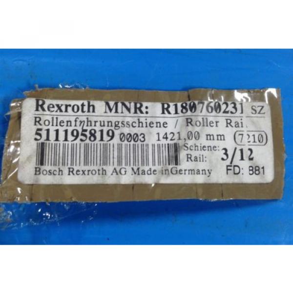 Origin BOSCH REXROTH R180760231 ROLLER RAIL 1421mm/56in Q3 #2 image