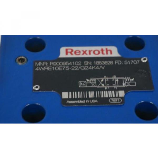 Origin REXROTH 4WRE10E75-22/G24K4/V VALVE R900954102 #3 image