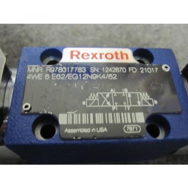 Origin REXROTH DIRECTIONAL VALVE # 4WE6E62/EG12N9K4/62 #1 image