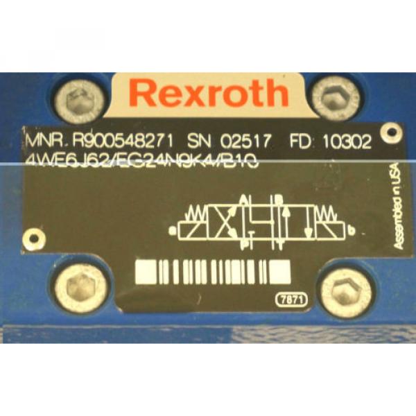 Origin REXROTH 4WEH 16 J72/6EG24N9EK4/B10 SPOOL VALVE W/ R900548271 CONTROL VALVE #3 image