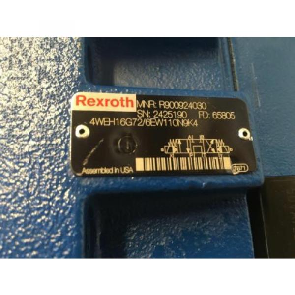 REXROTH DIRECTIONAL VALVE 4WEH16G72/6EW110N9K4-R900924030-Origin #2 image