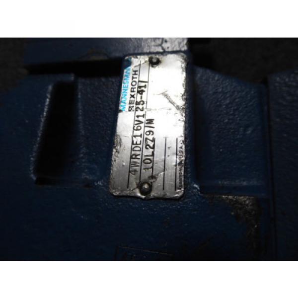 REXROTH SERVO VALVE # 4WRDE16V125-41/10L2Z9/M, 4WS2EM10-42/30B2ET315K0DM-53 #4 image