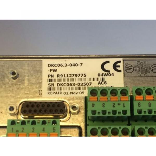 GUARANTEED REFURBBED REXROTH INDRAMAT ECO SERVO-DRIVE DKC063-040-7 #2 image